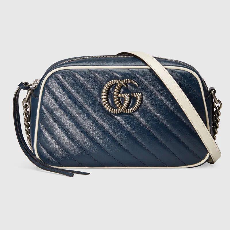 Gucci marmont cheap navy blue