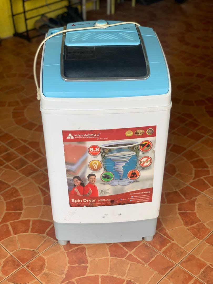Hanabishi Dryer 6.8KG Capacity, TV & Home Appliances, Washing Machines