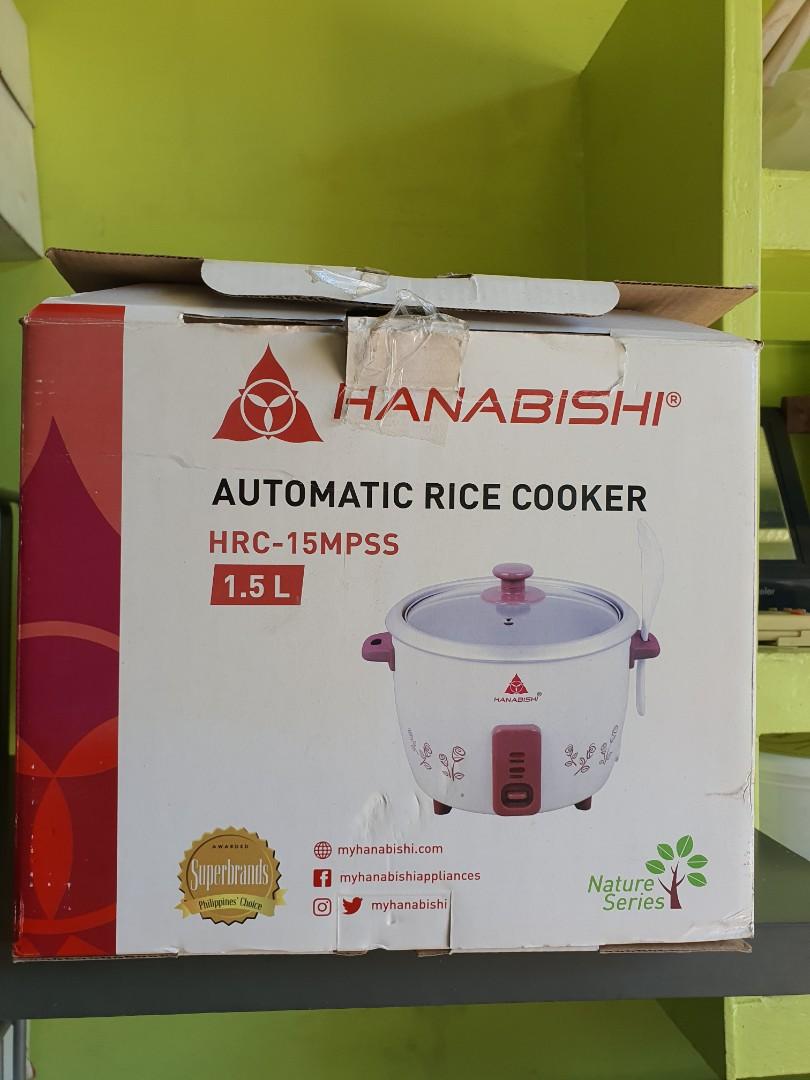 Hanabishi Rice Cooker 1.5L HRC15MPSS, TV & Home Appliances, Kitchen