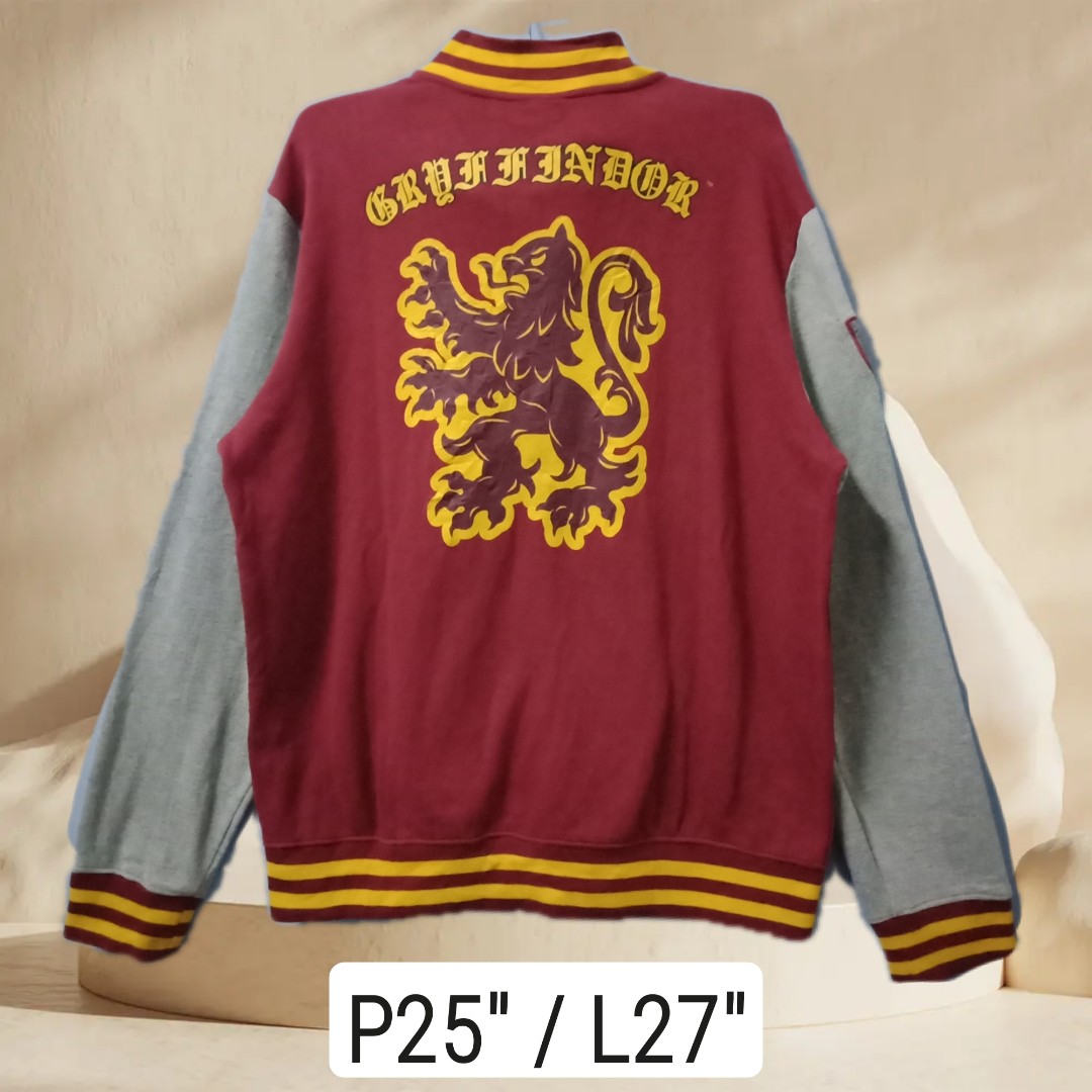 Harry Potter Gryffindor Varsity Jacket with Hoodie Men s Fashion