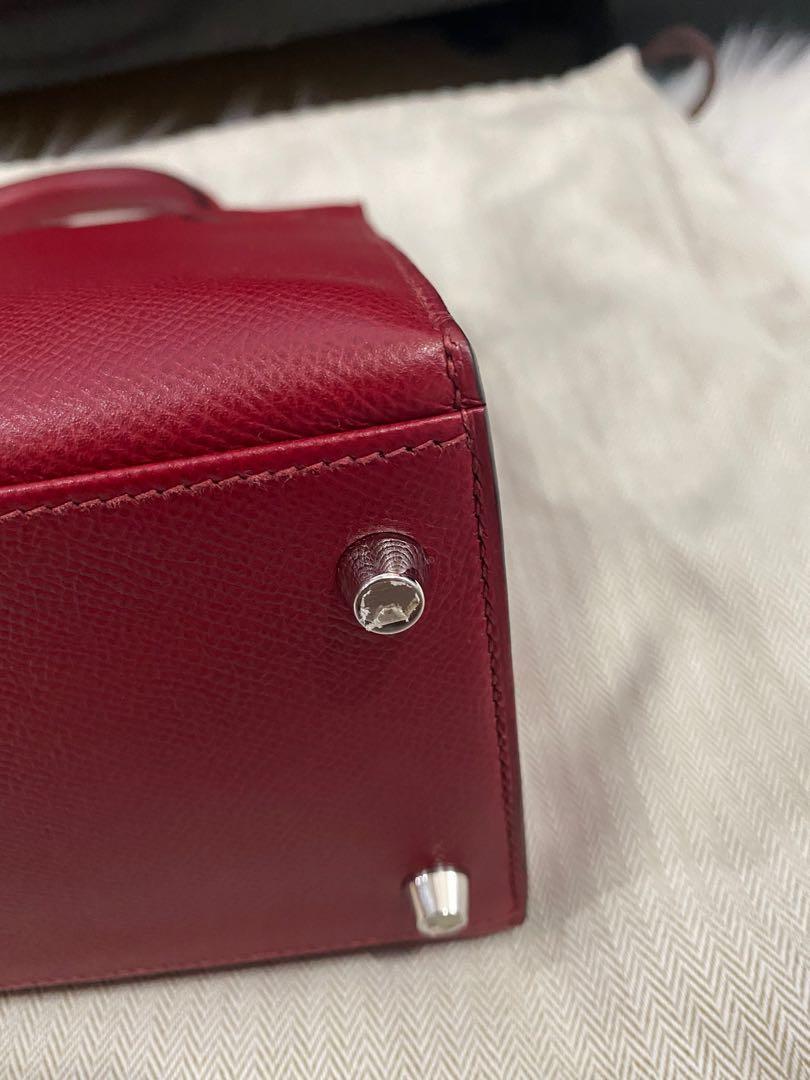 Hermès Kelly 28 Sellier Red Rouge Chèvre Mysore Leather Bag - Chelsea  Vintage Couture