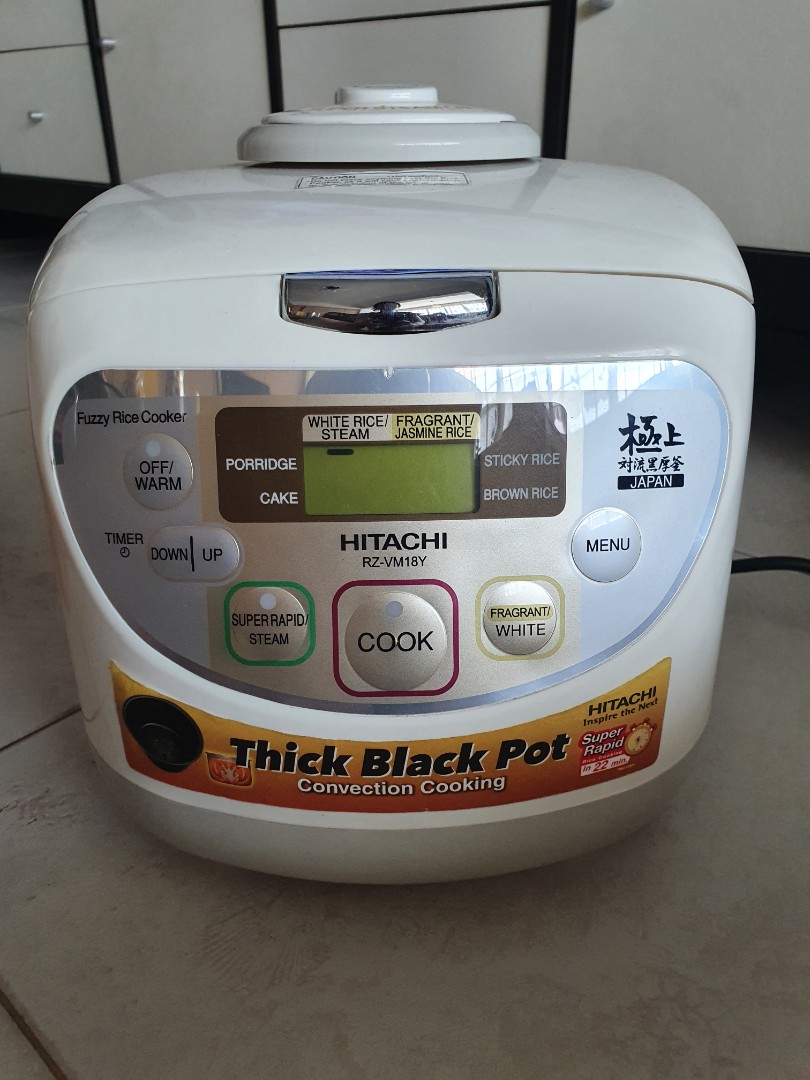 Hitachi 1.8l RZVM18Y rice cooker/warmer, TV & Home Appliances, Kitchen