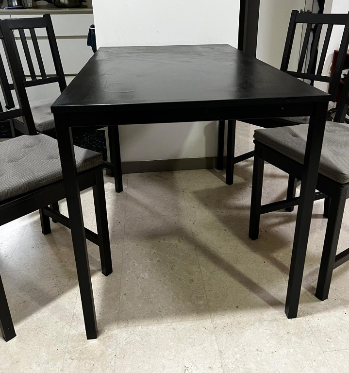 Ikea Dining Table With 4 Chairs, Ikea Round Table And 4 Chairs
