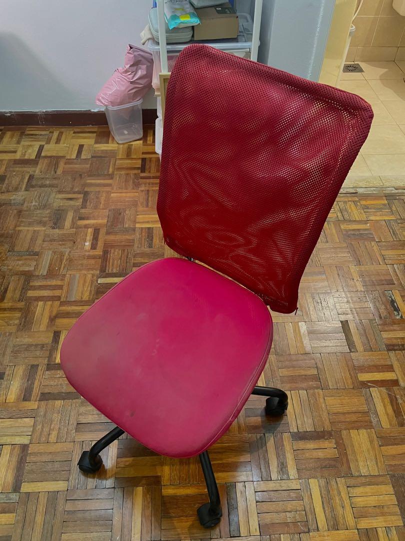 Ikea office chair red, Furniture & Home Living, Furniture, Chairs on Carousell