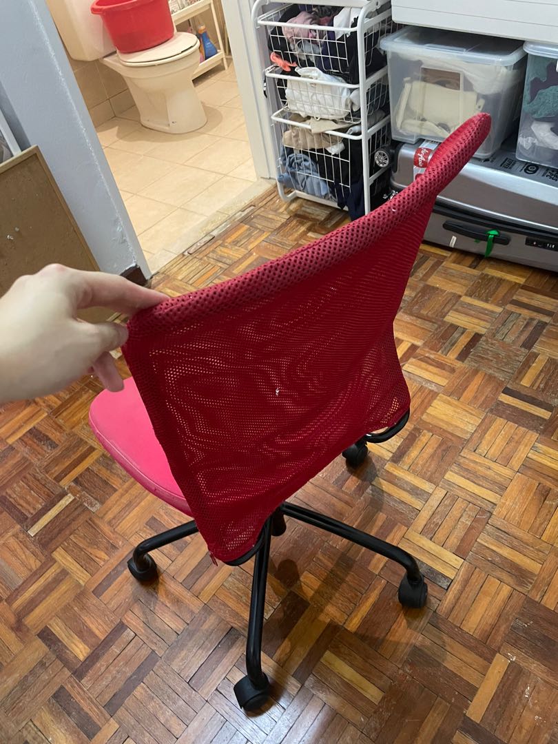 Ikea office chair red, Furniture & Home Living, Furniture, Chairs on Carousell