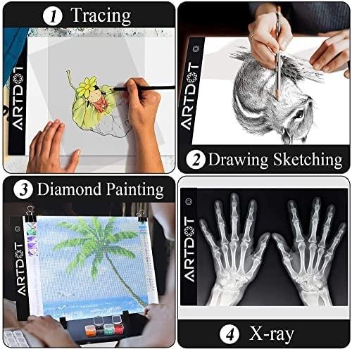 A4 LED Light Pad for Diamond Painting, USB Powered Light Board Kit