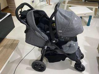 Joie Litetrax 4 with gemm baby car seat