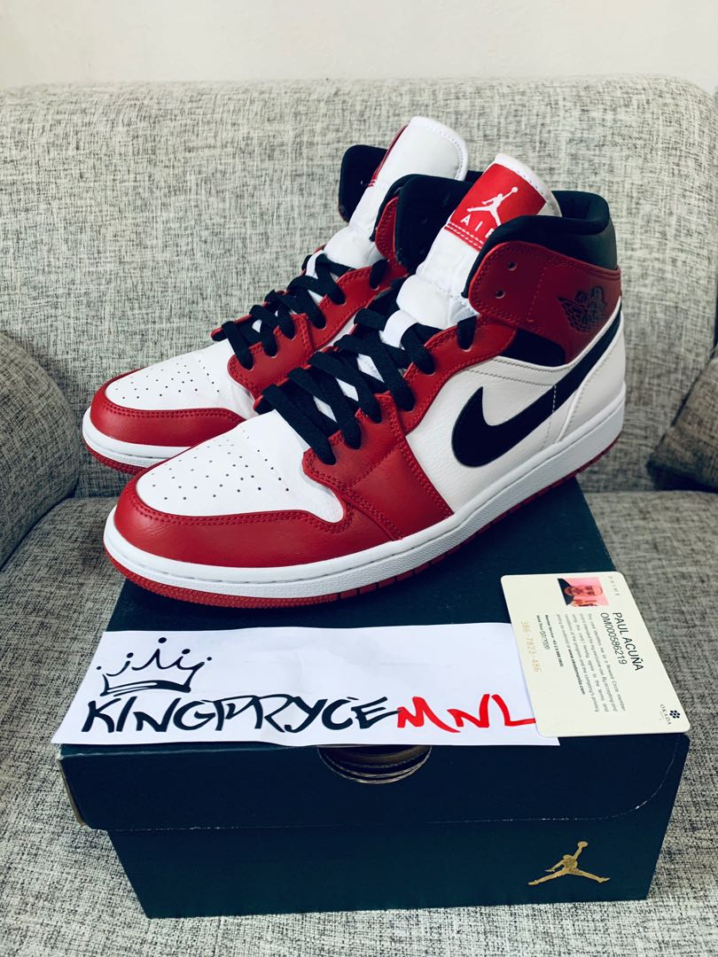 jordan mid chicago white heel