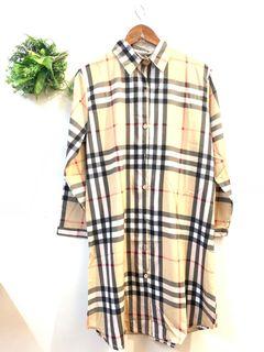 Korean polo style dress with collar printed floral