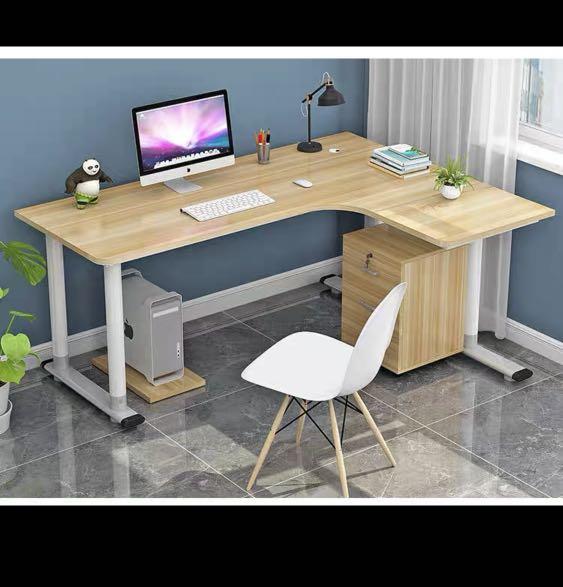 L shape Study Table, Furniture & Home Living, Furniture, Tables & Sets ...