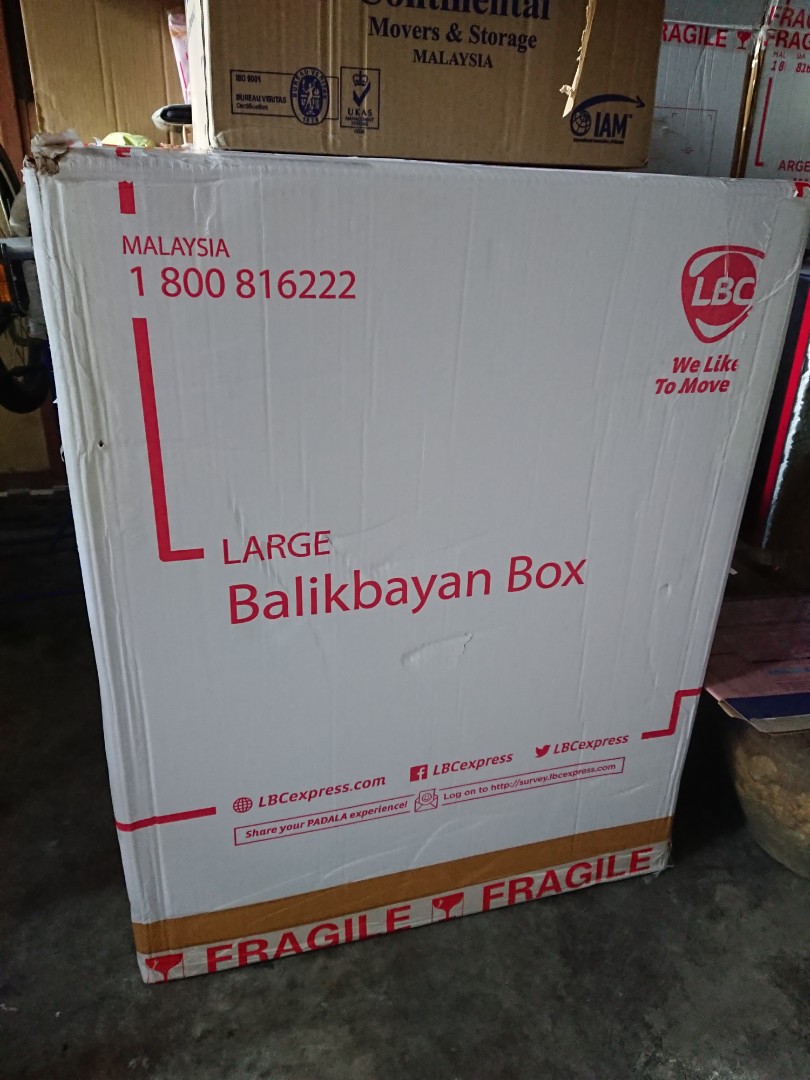 LBC Balikbayan Box (Large, Carton Only), Furniture & Home Living, Home