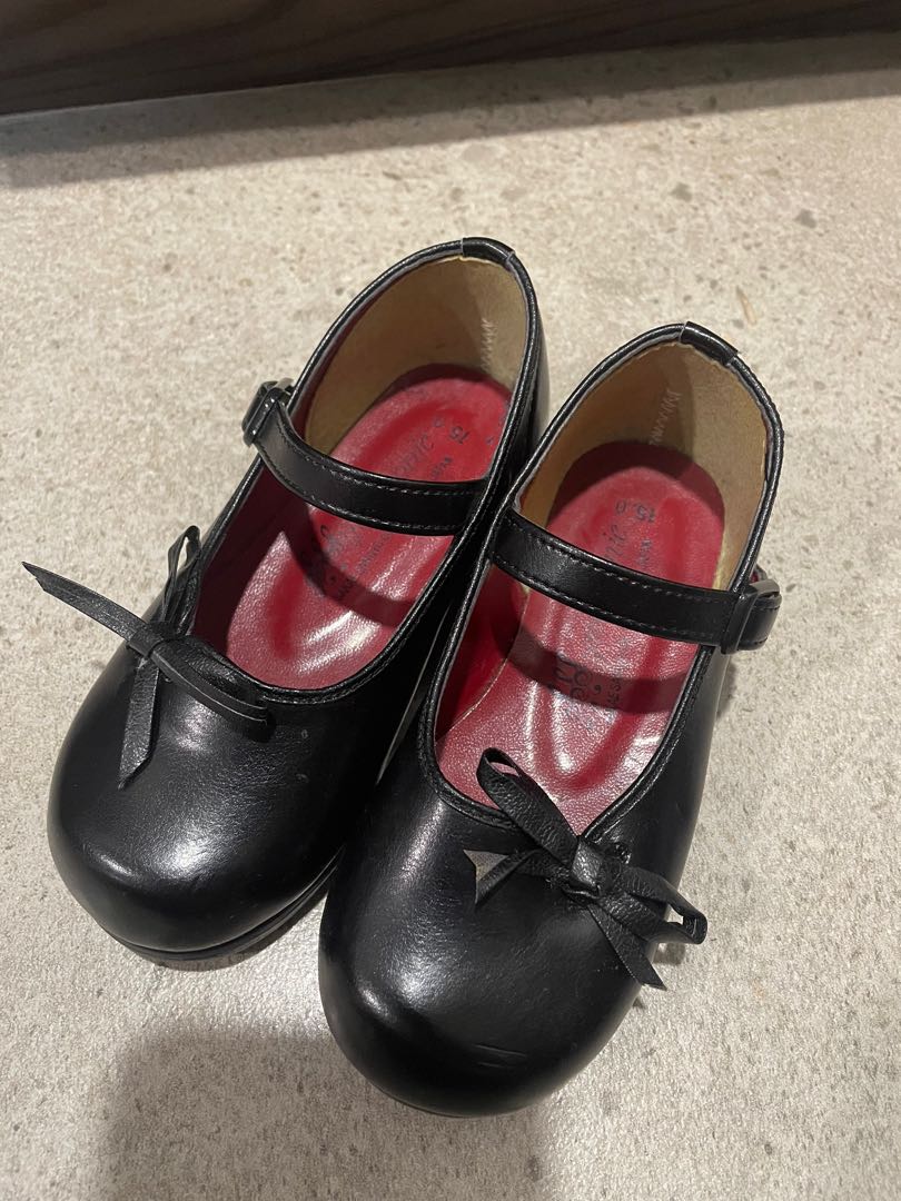 Leather black girl shoe (made in Japan), Babies & Kids, Babies & Kids ...