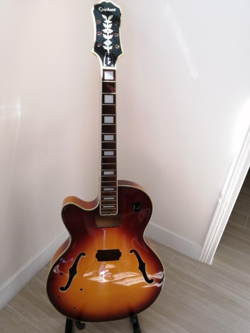 Left Handed MIK Epiphone Joe Pass Emperor Body Only
