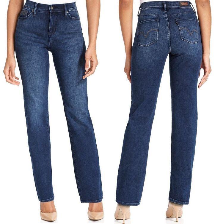 Levi's 512 Straight Leg Blue Jeans 