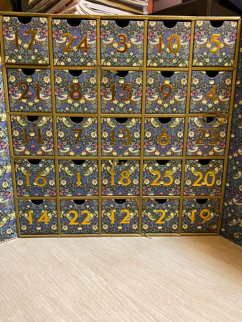 Liberty London Advent Calendar box, 傢俬＆家居, 其他, 收納箱及袋 Carousell