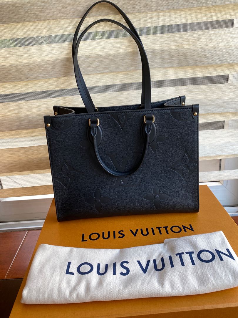 Louis Vuitton On The Go PM Black Empreinte Bag Microchip Luxury Bags   Wallets on Carousell