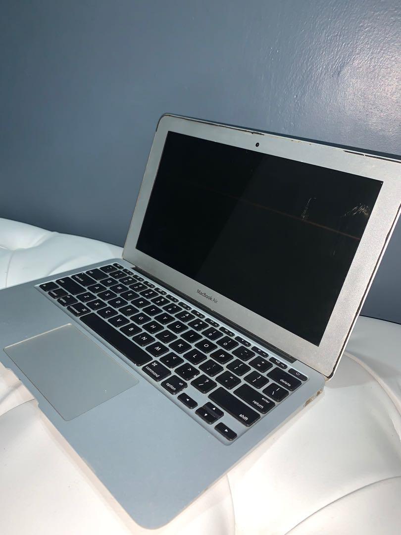 RUSH! Macbook Air Mid 2012 (Category: Laptops & Notebooks) located in Quezon City. Submitted by michael.mendoza (Listing ID 1140844610, Image 2). Description: Macbook Air (11 inch, Mid 2012) Processor: 1.7 GHz Dual Core Intel Core i5 Memory: 4GB 1600 MHz DDR3 Graphics: Intel HD Graphics 4000 1536 MB For Technical Specifications: https://support.apple.com/kb/SP650?locale=en_US&viewlocale=en_US Everything Works Fine and I would recommend this for o