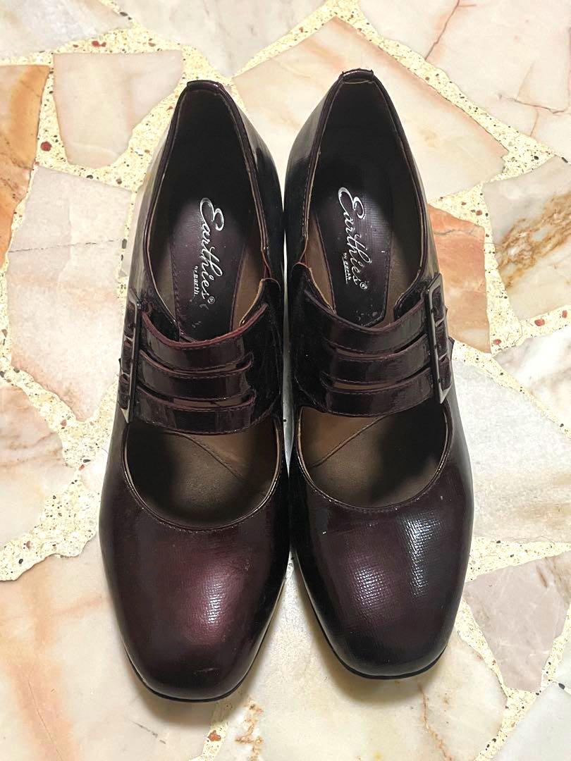 Maroon mary jane best sale shoes