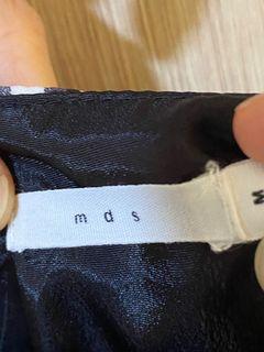 MDS black blue dress