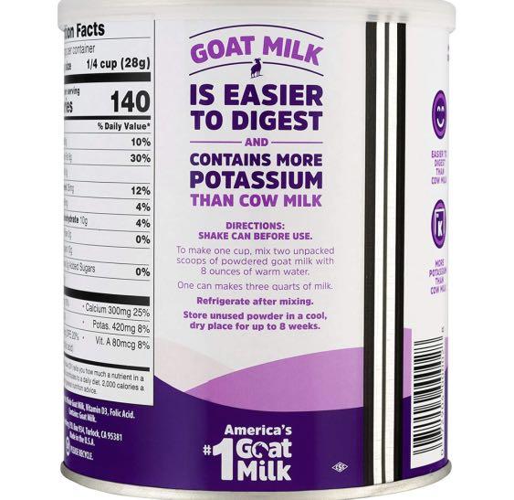 Dog Meyenberg Goat Milk Whole Powdered Vitamin D 12 oz (340 g), Pet