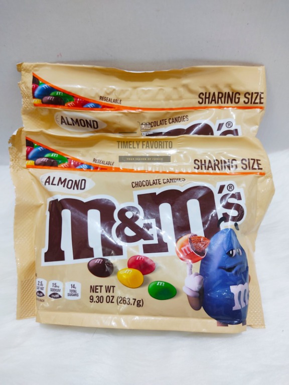 M&M'S Almond Milk Chocolate Candy Sharing Size Bag, 9.3 oz - Metro