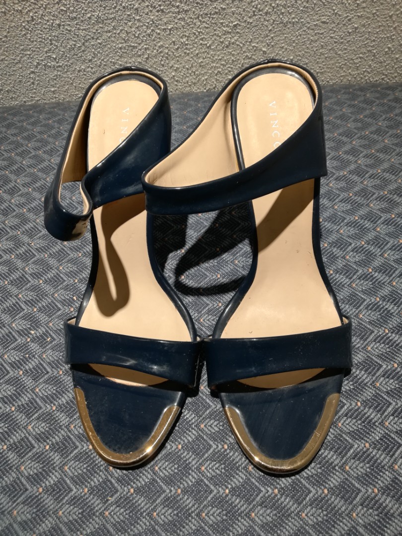 Navy stilettos, Women's Fashion, Footwear, Heels on Carousell