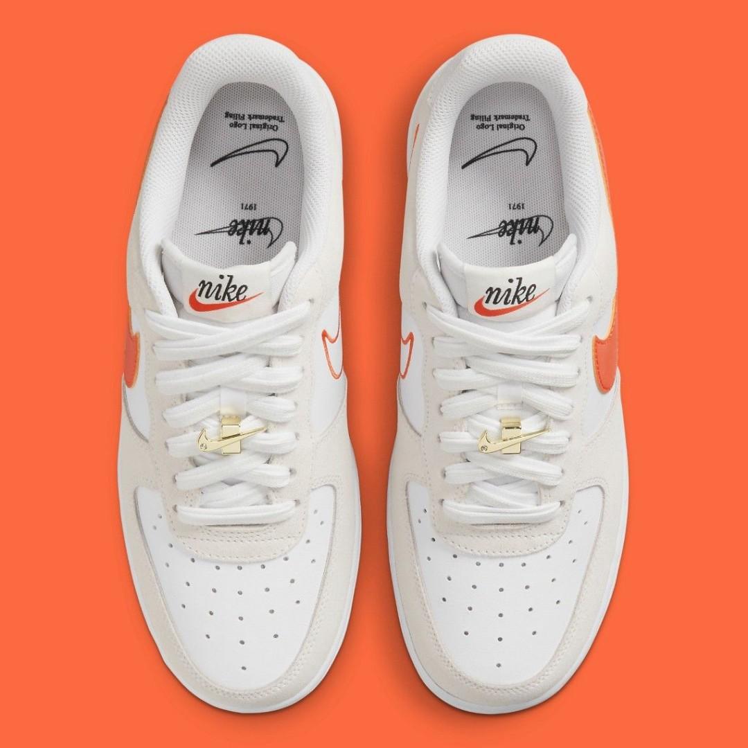 Nike air force orange check best sale