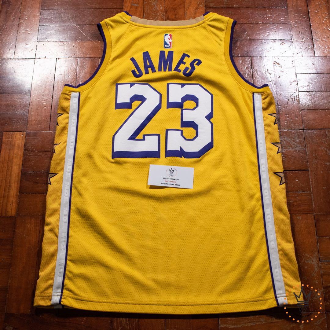 M - BNWT - Lebron James Los Angeles Lakers Earned Edition NBA Swingman  Jersey, Men's Fashion, Activewear on Carousell