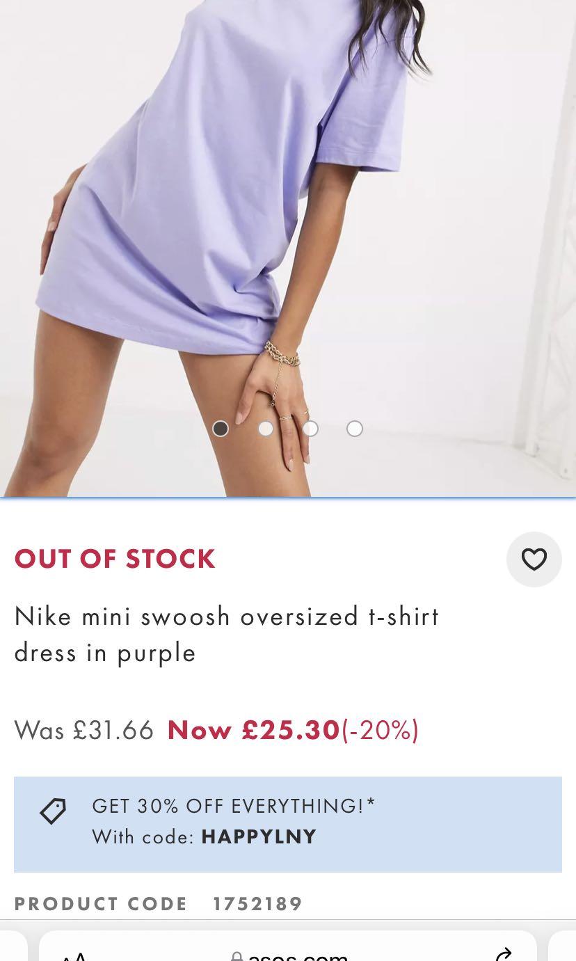NIKE mini swoosh oversized t-shirt 