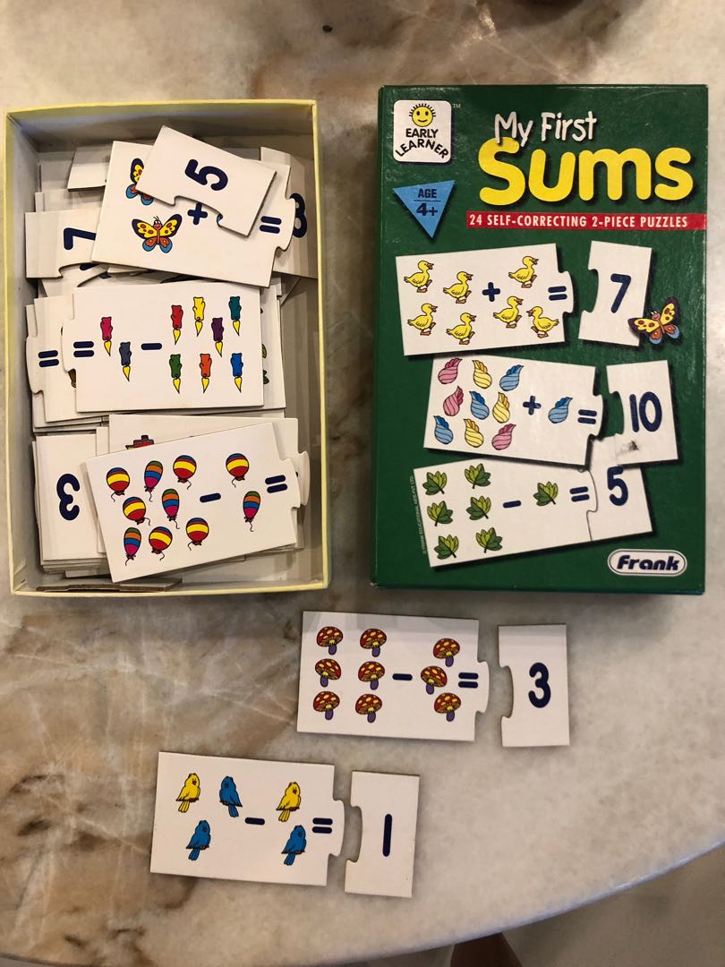 Number puzzles for preschoolers, Hobbies & Toys, Toys & Games on Carousell