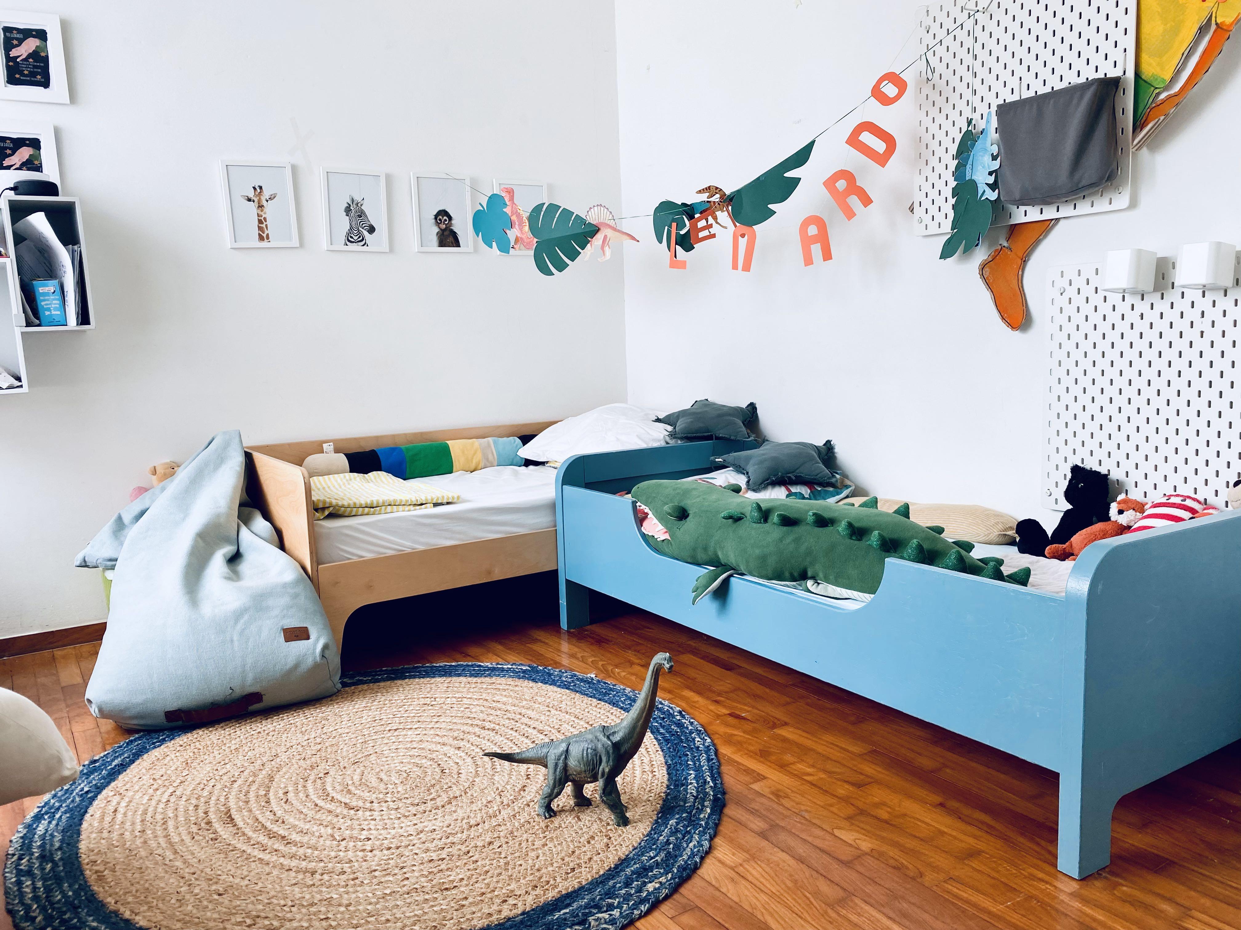 Oeuf Perch Toddler Bed (up to 6yrs) in White & Birch, Furniture & Home