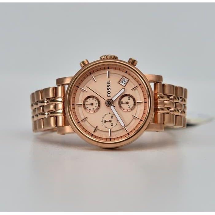 Original 100% Fossil Watch Women Rosegold Es3380