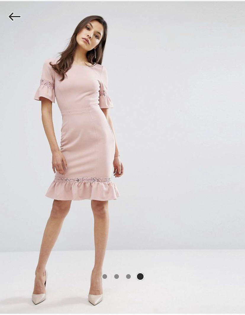 Paper dolls peplum dress top