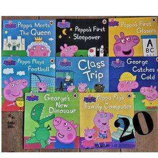 Peppa Pig (20 books) softcover 7.5 by 7.5 inches
