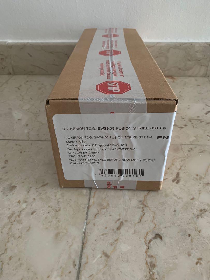 fusion strike booster box case Sword & Shield—Fusion Strike Booster Case