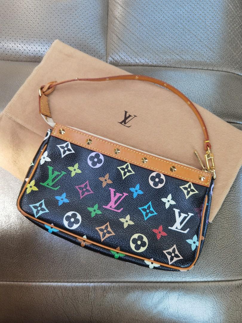 Louis vuitton multicolor pochette accessoires black 2025