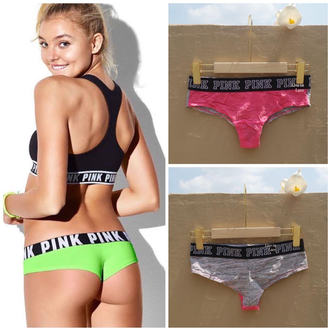 Preloved Victoria’s Secret Victoria VS PINK Hot Pink & Gray 2 Color