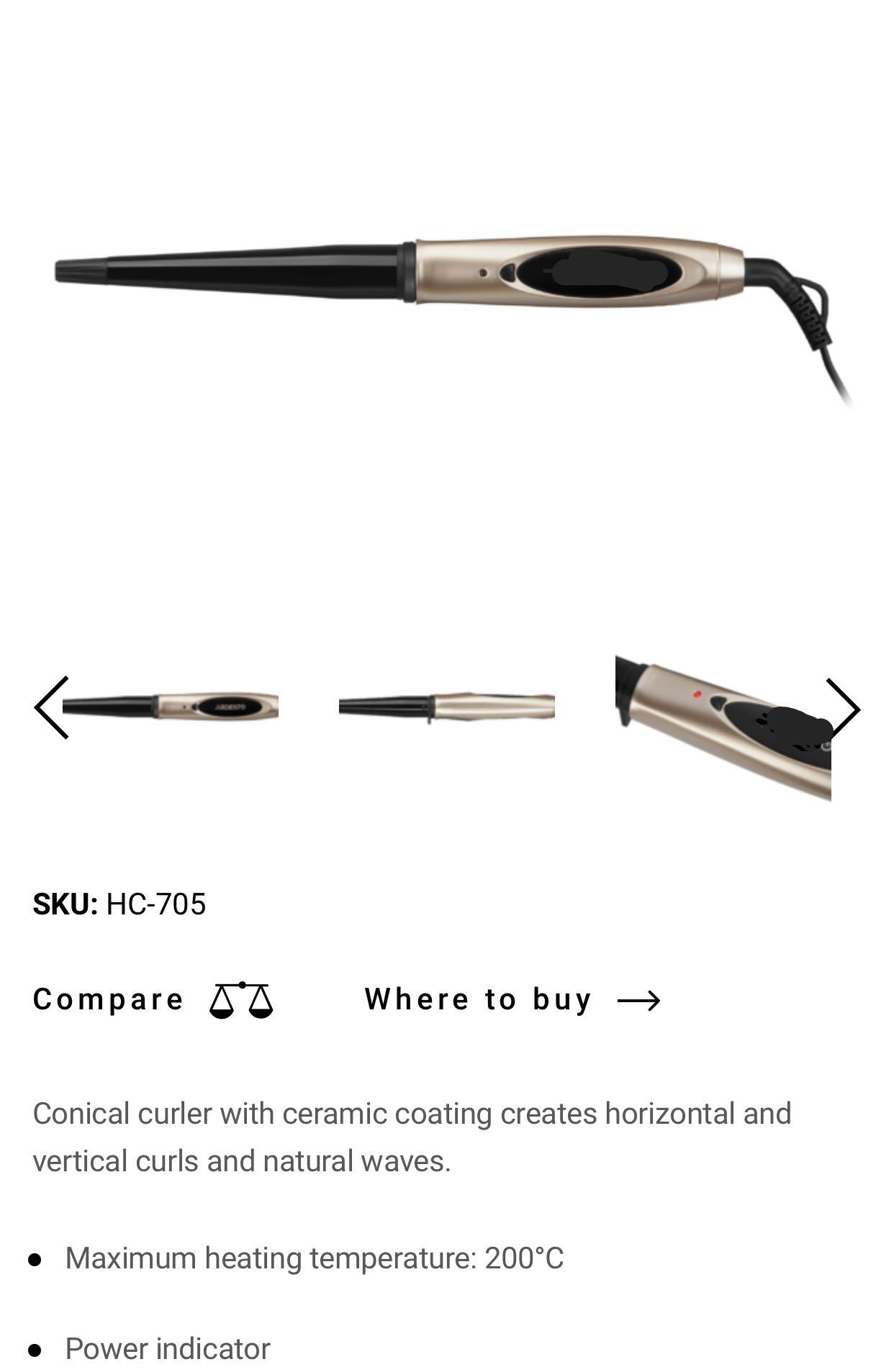 Primark Hair Curling Iron, Beauty & Personal Care, Hair on Carousell