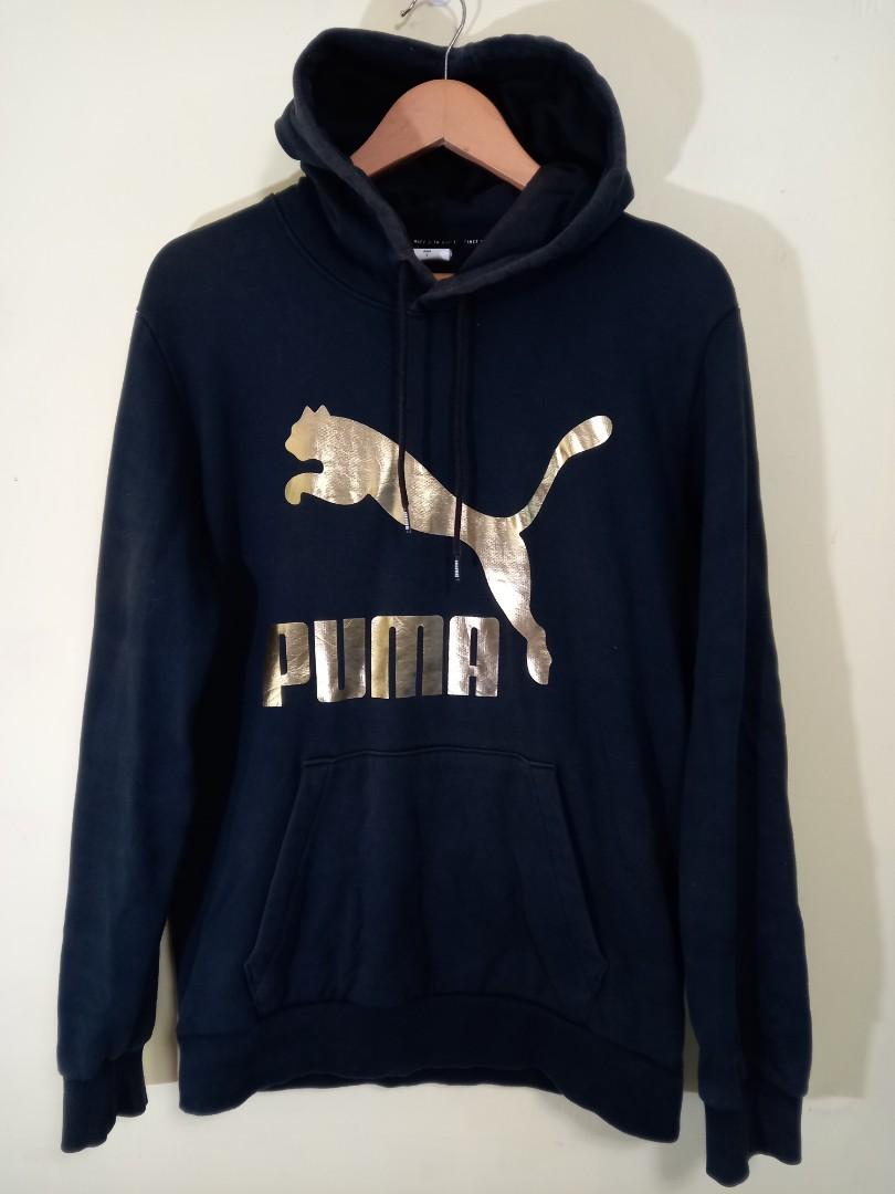 Puma gold logo top hoodie