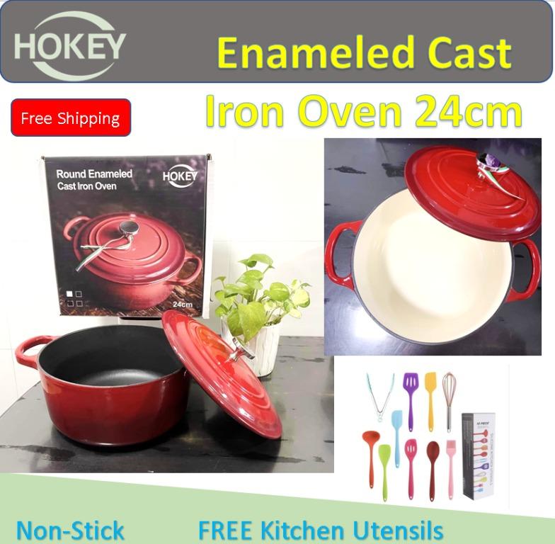 24CM 4.0L Long Handle Wok Non Stick Induction Home Kitchen HOB New