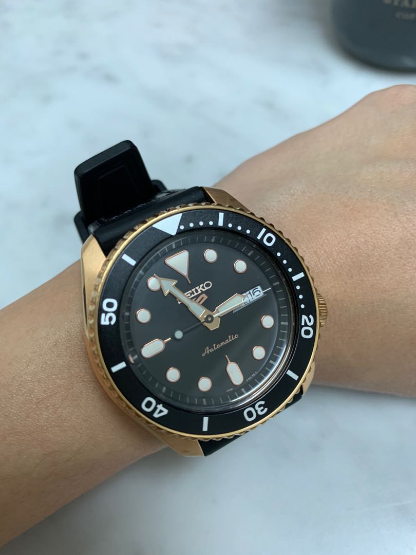 Seiko 5 SRPD Rose Gold Luxury Watches on Carousell