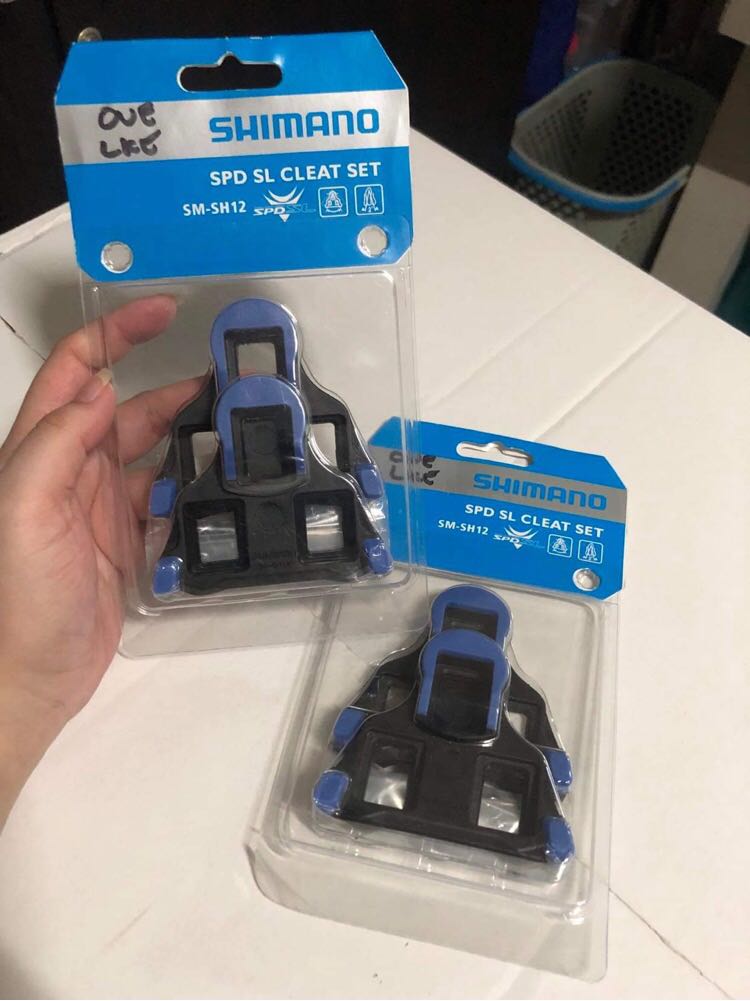 Shimano SPD SL Blue Cleat Set Sports Equipment Bicycles
