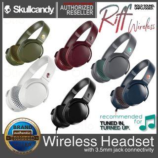 SKULLCANDY RIFF Wireless On-Ear Headphone with Built-in Microphone Collapsible Authentic Brand New