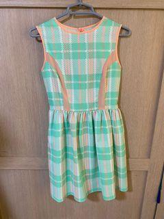 Skye Summer green white dress