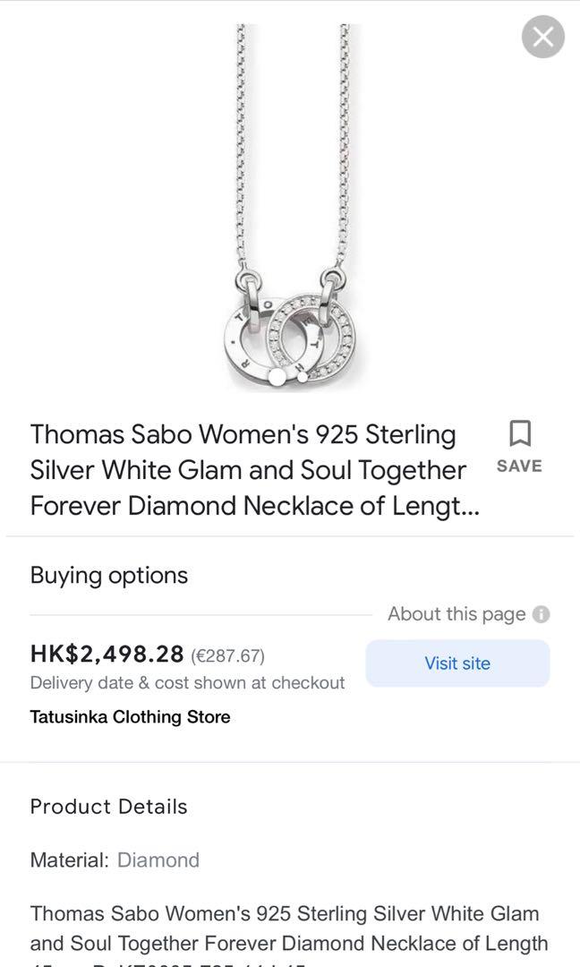 THOMAS SABO Silver Heart Necklace KE2048-001-21-L45V