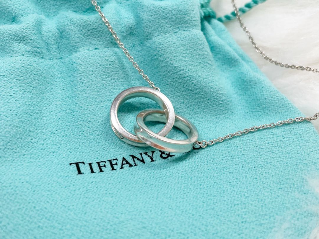 Tiffany co 1837 interlocking circles pendant necklace cheap