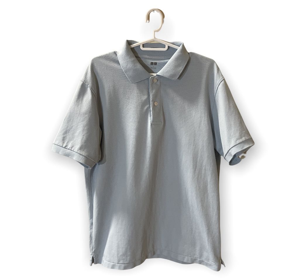Uniqlo Polo shirt light blue, Men's Fashion, Tops & Sets, Tshirts ...