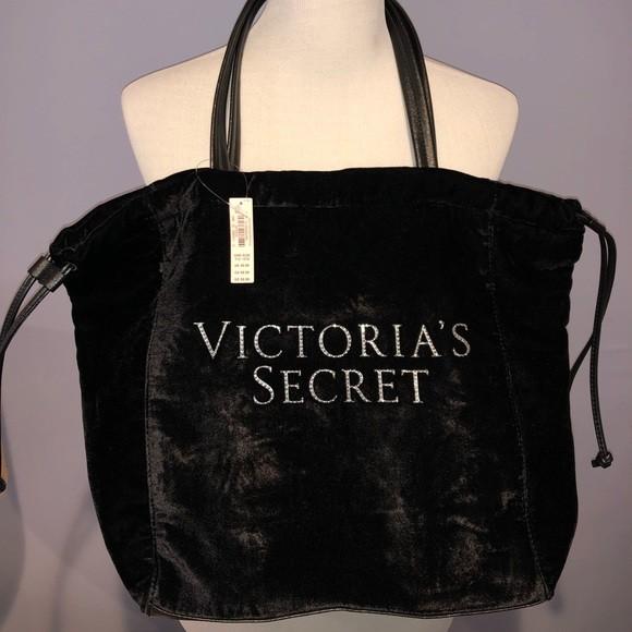 Victoria secret velvet tote bag outlet