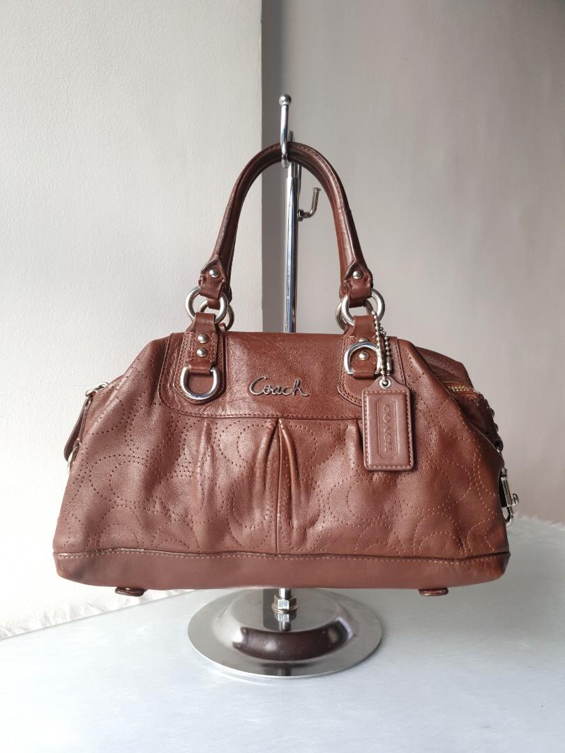 Vintage Coach Ashley Satchel Leather Handbag Luxury Bags