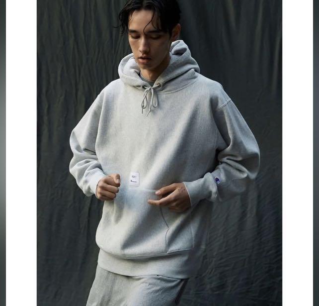 want]收wtaps champion hooded grey s size, 男裝, 上身及套裝, 衛衣